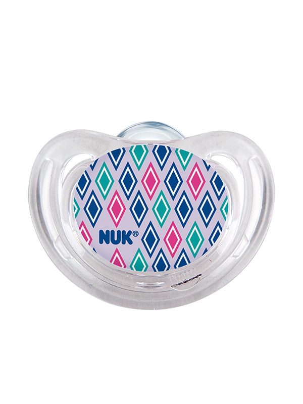 Nuk Pacifier 2 Pack 6-18 Months Orthodontic Pacifiers Train Design 3x Air Flow