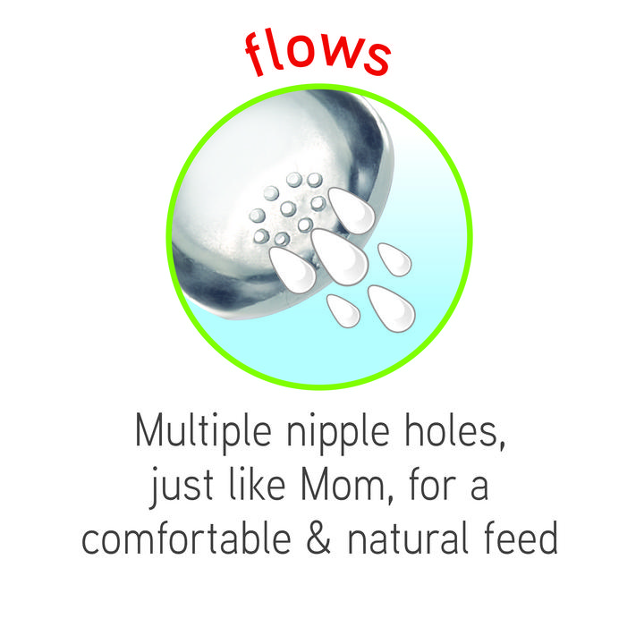 Fast Flow 2pk NUK Simply Natural Replacement Nipples